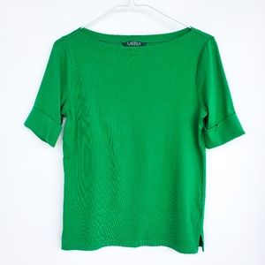 Lauren by Ralph Lauren Green Short Sleeve T-shirt  (PL)